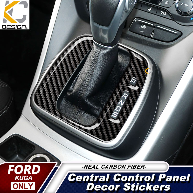 For Ford KUGA Interior Trim Carbon Fiber Gear Shift Control Panel Cover  Sticker - KCdesign碳纖維卡夢研發｜ 官方網站