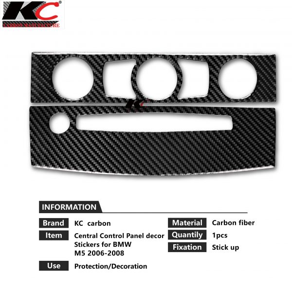 Carbon Fiber Interior Trim Air conditioning CD Control Panel Car Styling  Stickers For BMW e60 E61 520 528 series accessories - KCdesign碳纖維卡夢研發｜ 官方網站